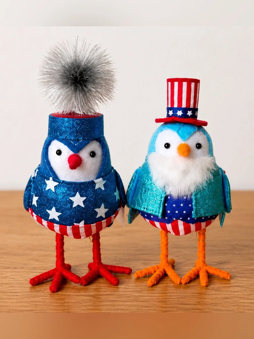 Target Bullseye Playground SET OF 3 Summer Fourth of July Felt Decorations